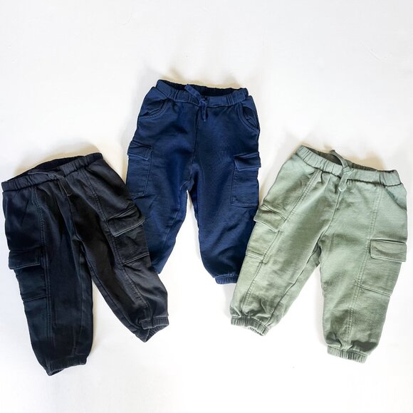 H&M 8 Piece Baby Pants Bundle Grey/Green/Blue, 12 months - Picture 2 of 13